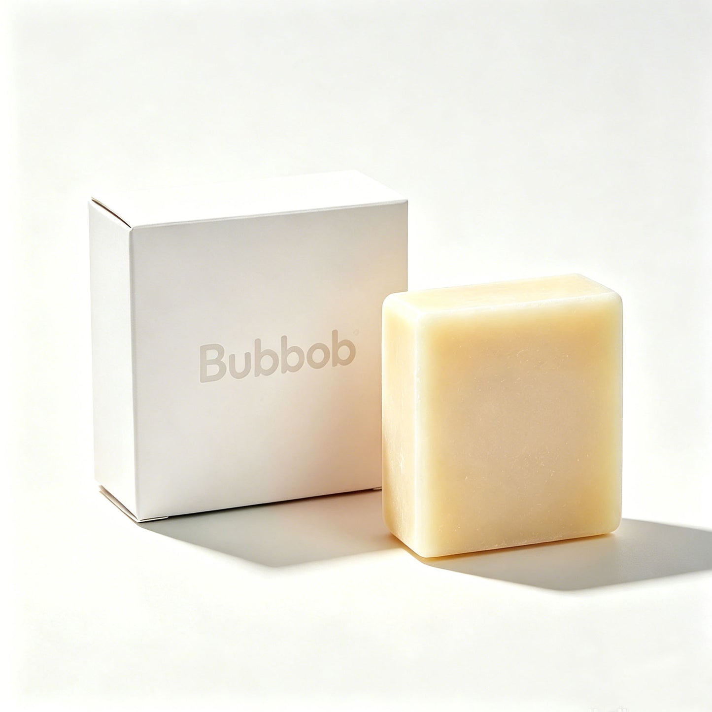Bubbob Natural Moisturizing Bath Bar Soap, Gentle Cleansing Body Soap for Sensitive Skin, Unscented Daily Use